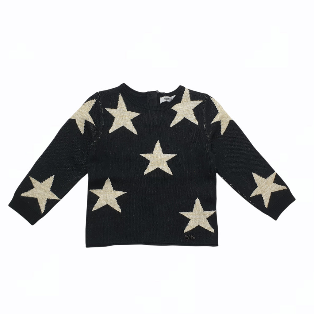 Pullover misto lana con stelle